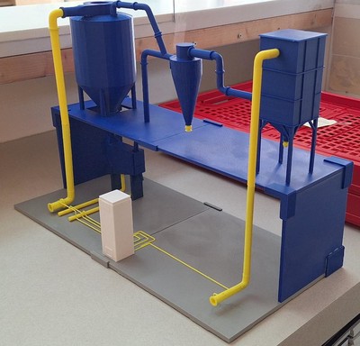 Schaalmodel machine